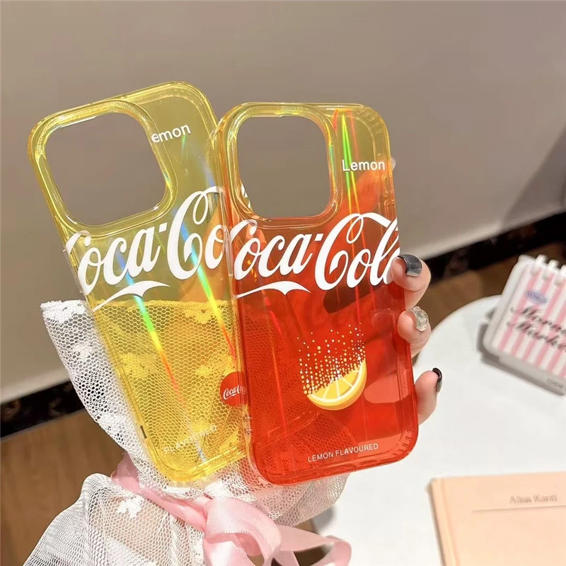 夏日限定个性可口可乐适用苹果16手机壳iphone15promax全包14女13