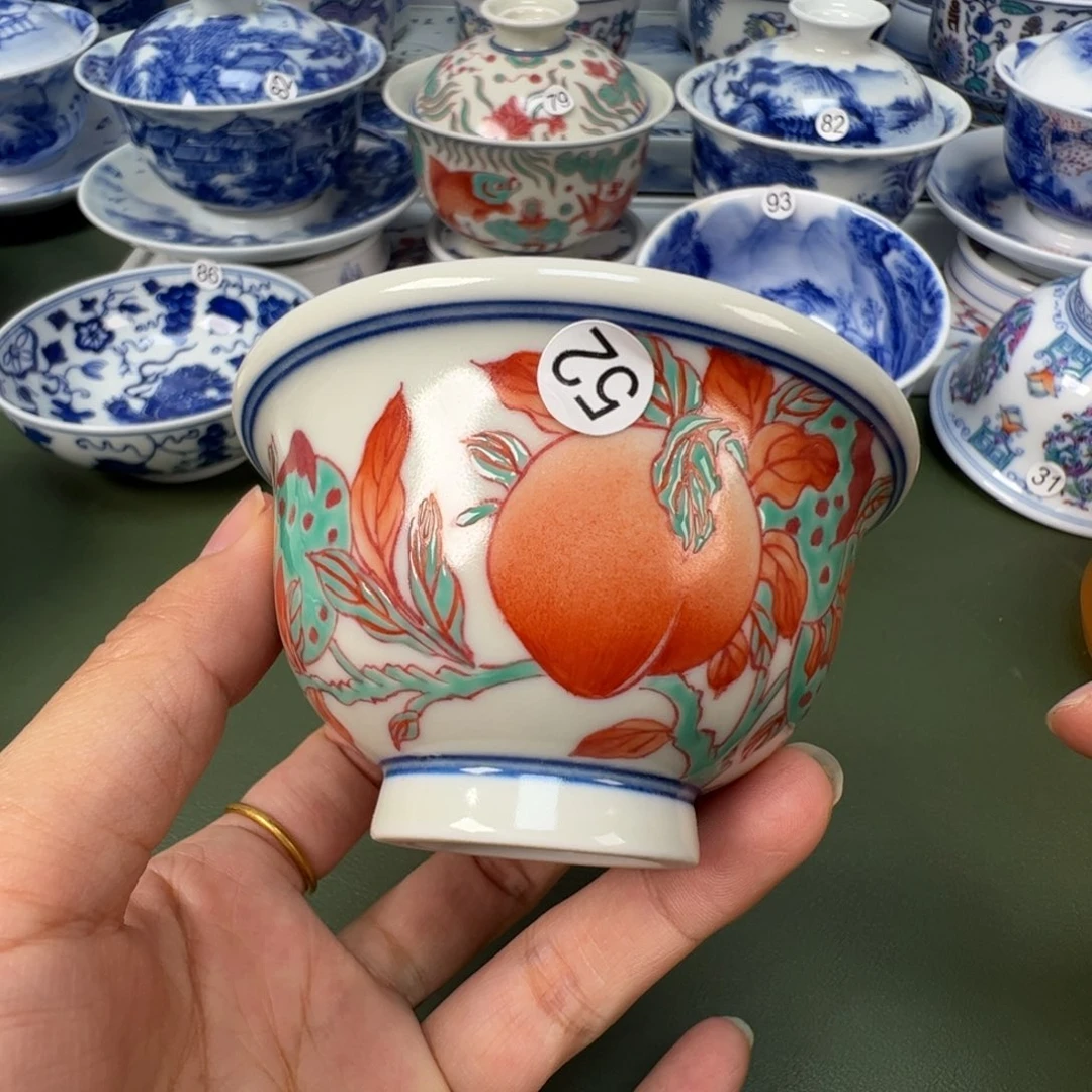 陶瓷景德镇纯手工纯手绘茶具木木52