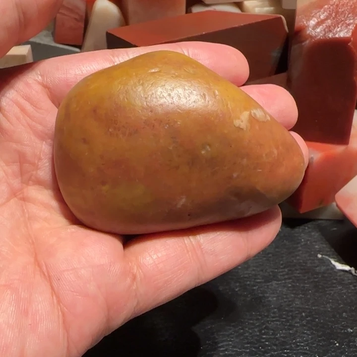 老挝石田黃原石，