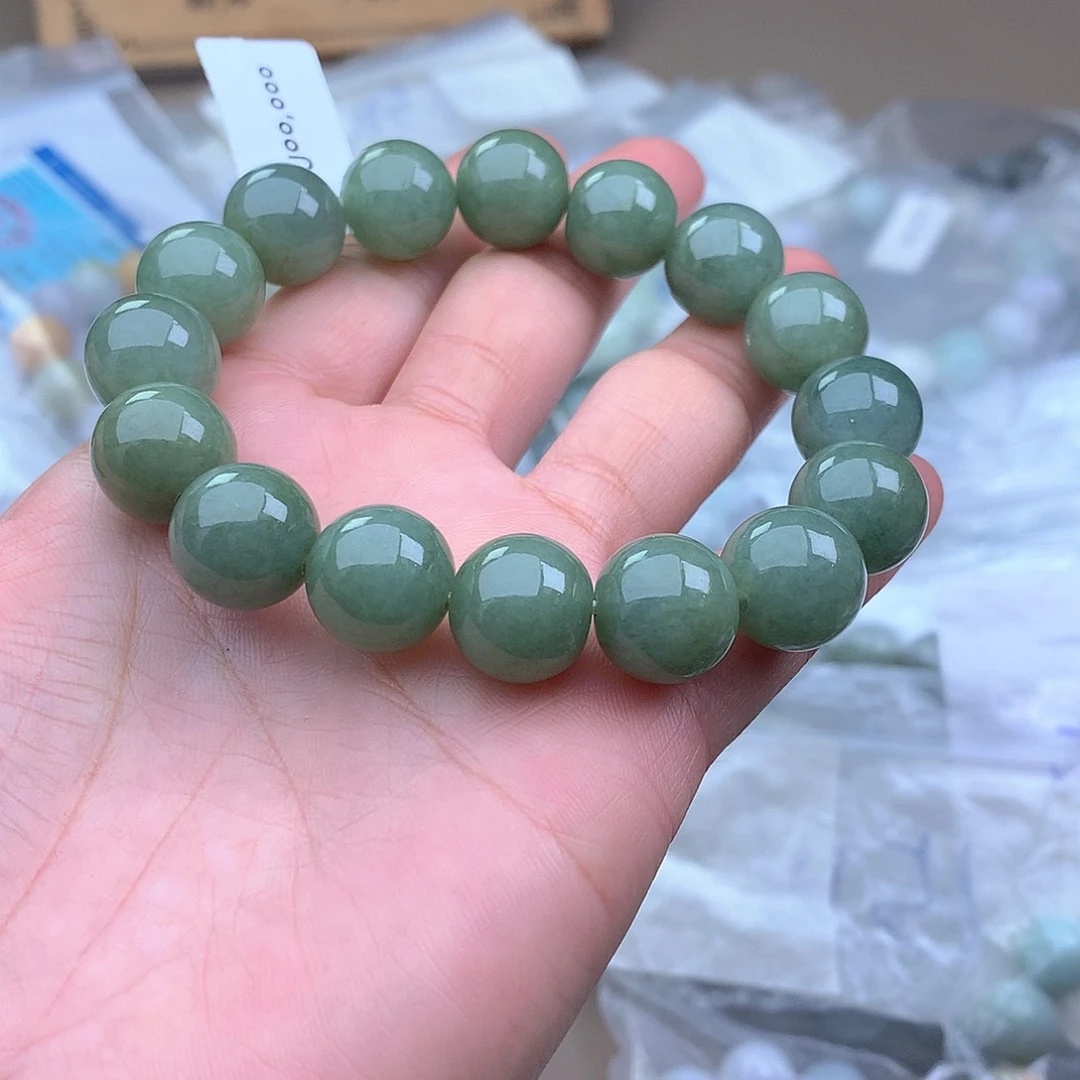 未镶嵌手串定制翡翠