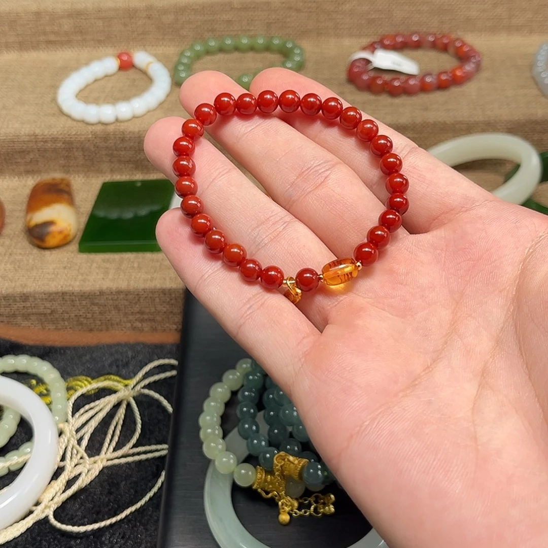 手链未镶嵌南红玛瑙