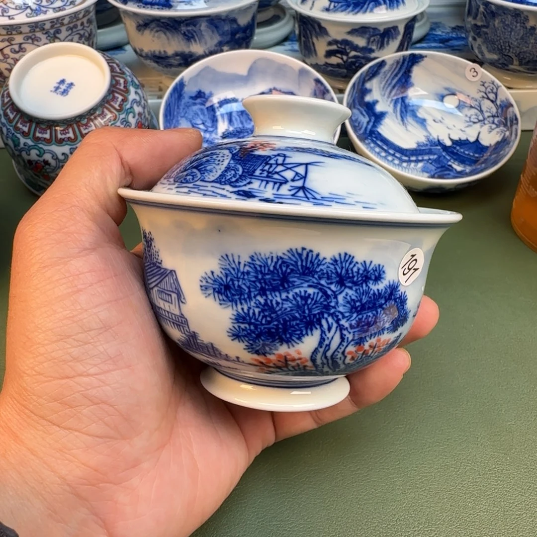 纯手工纯手绘茶具石头6