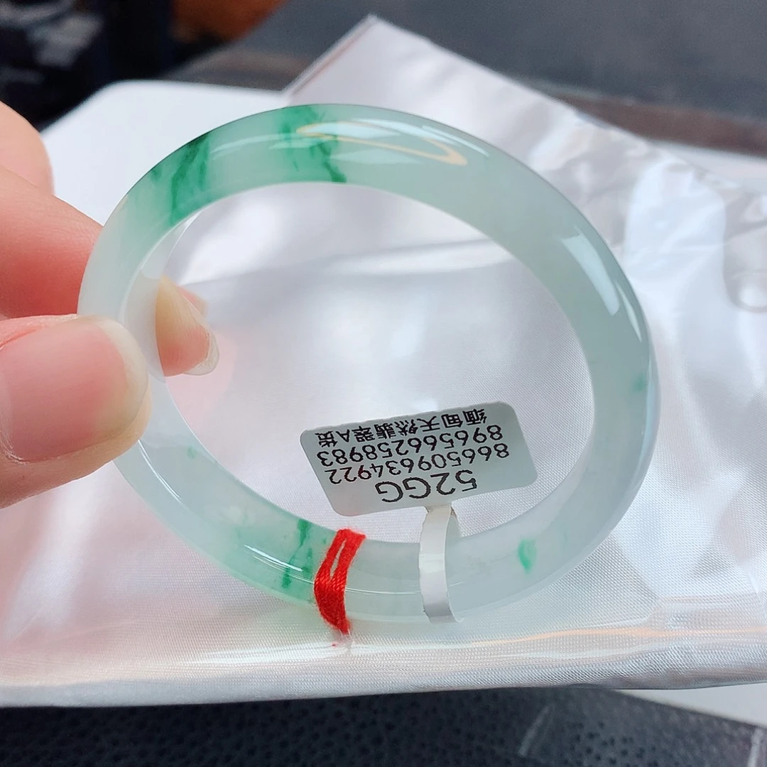 翡翠手镯未镶嵌天然缅甸翡翠A货手镯