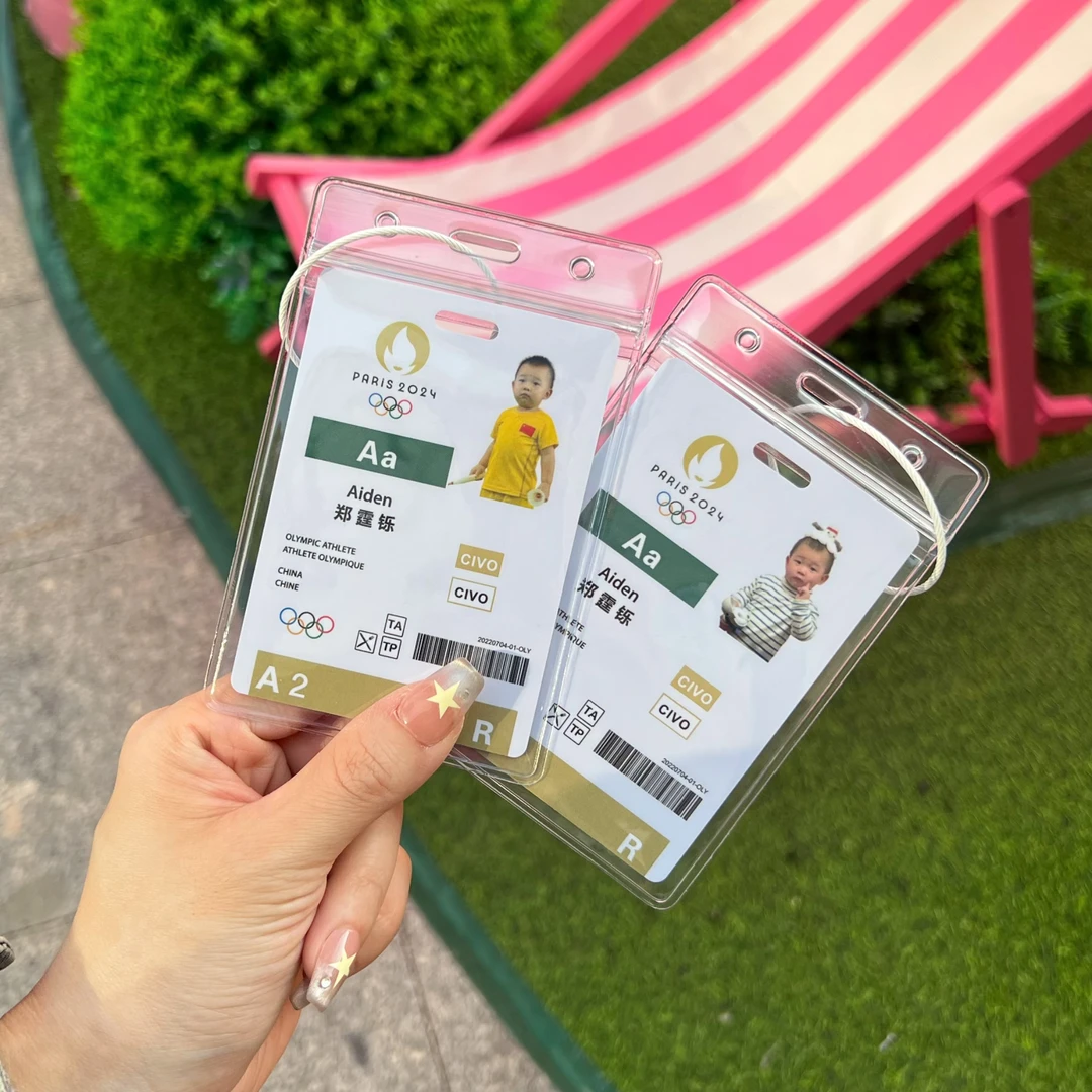 Aiden 郑霆铄巴黎球星参赛卡羽毛球迷趣味挂件背包装饰