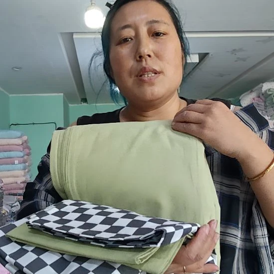 棉纯棉四件套ab色织水洗棉。