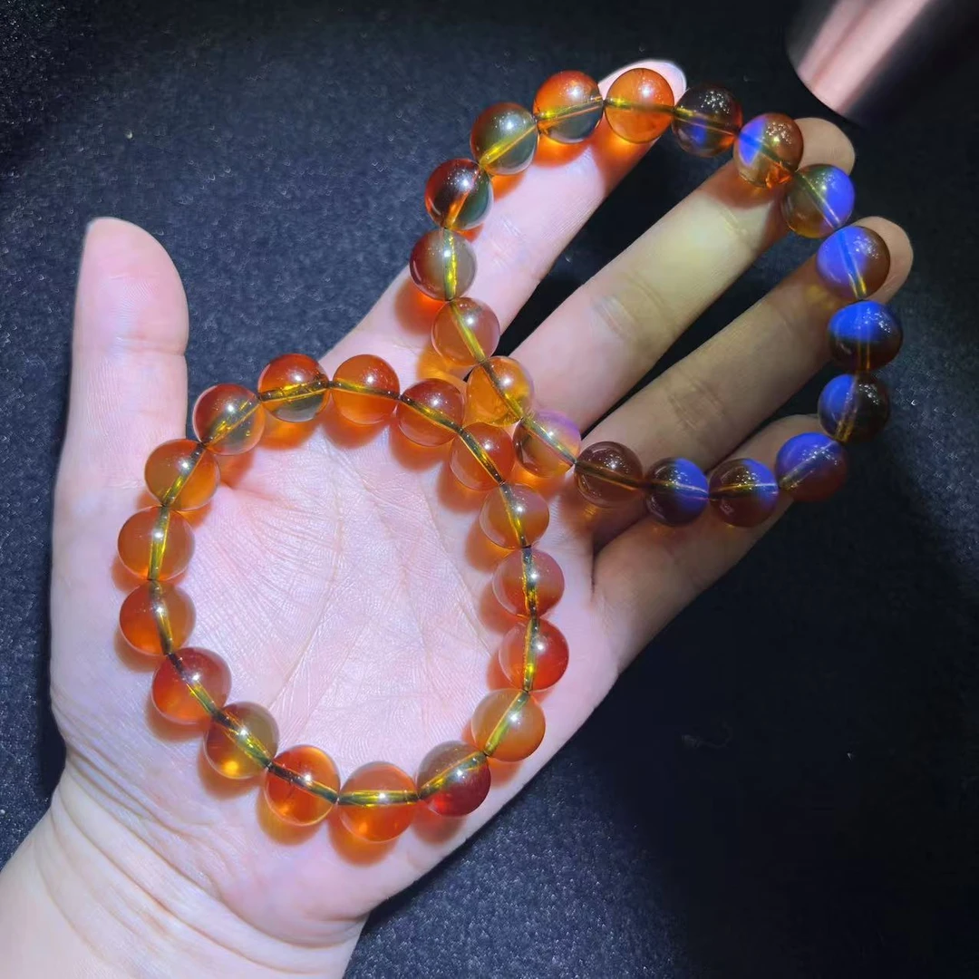 面面来财珠宝M2778卡11左右-琥珀红蓝珀手串-多样性发其一