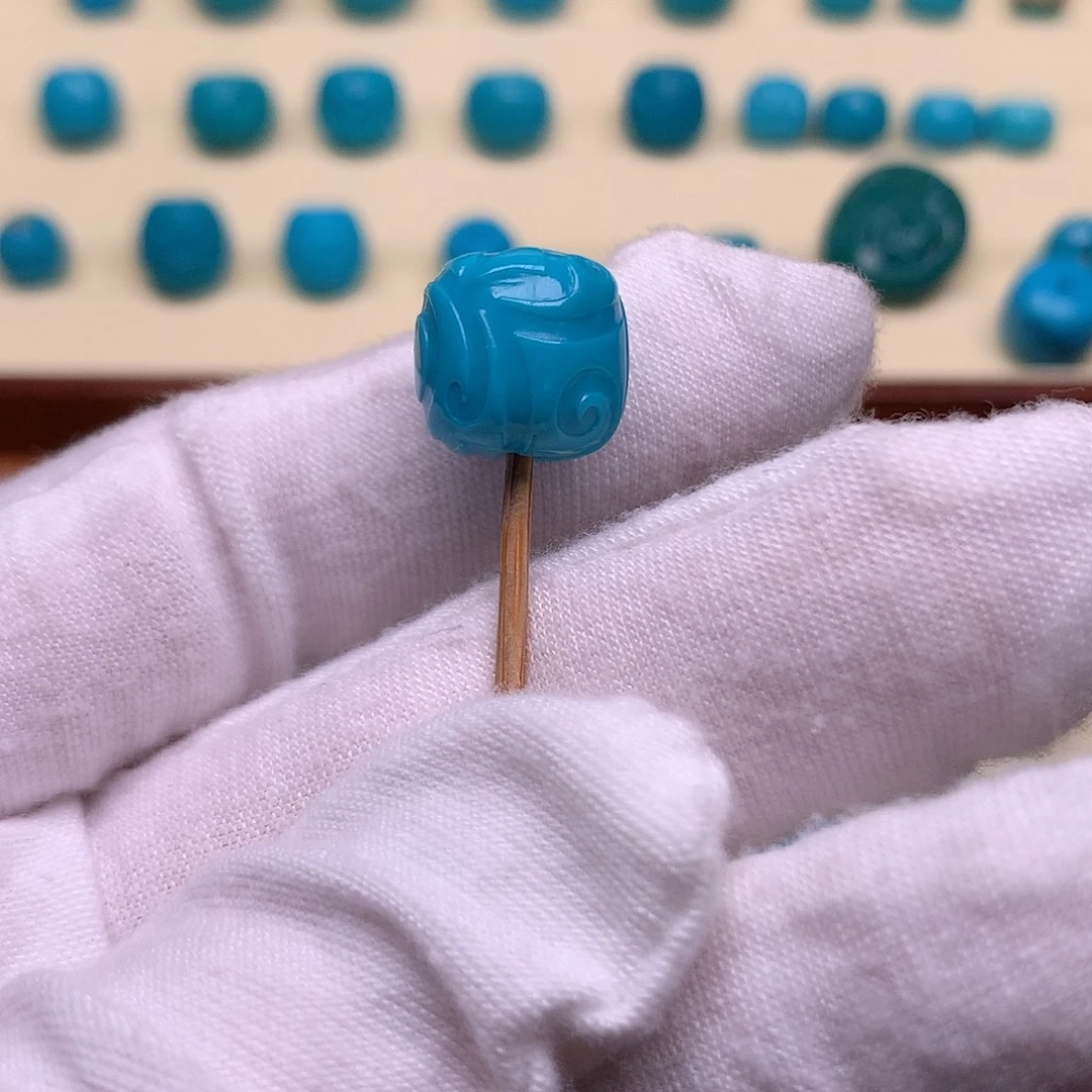 绿松石未镶嵌天然原矿绿松石博古12