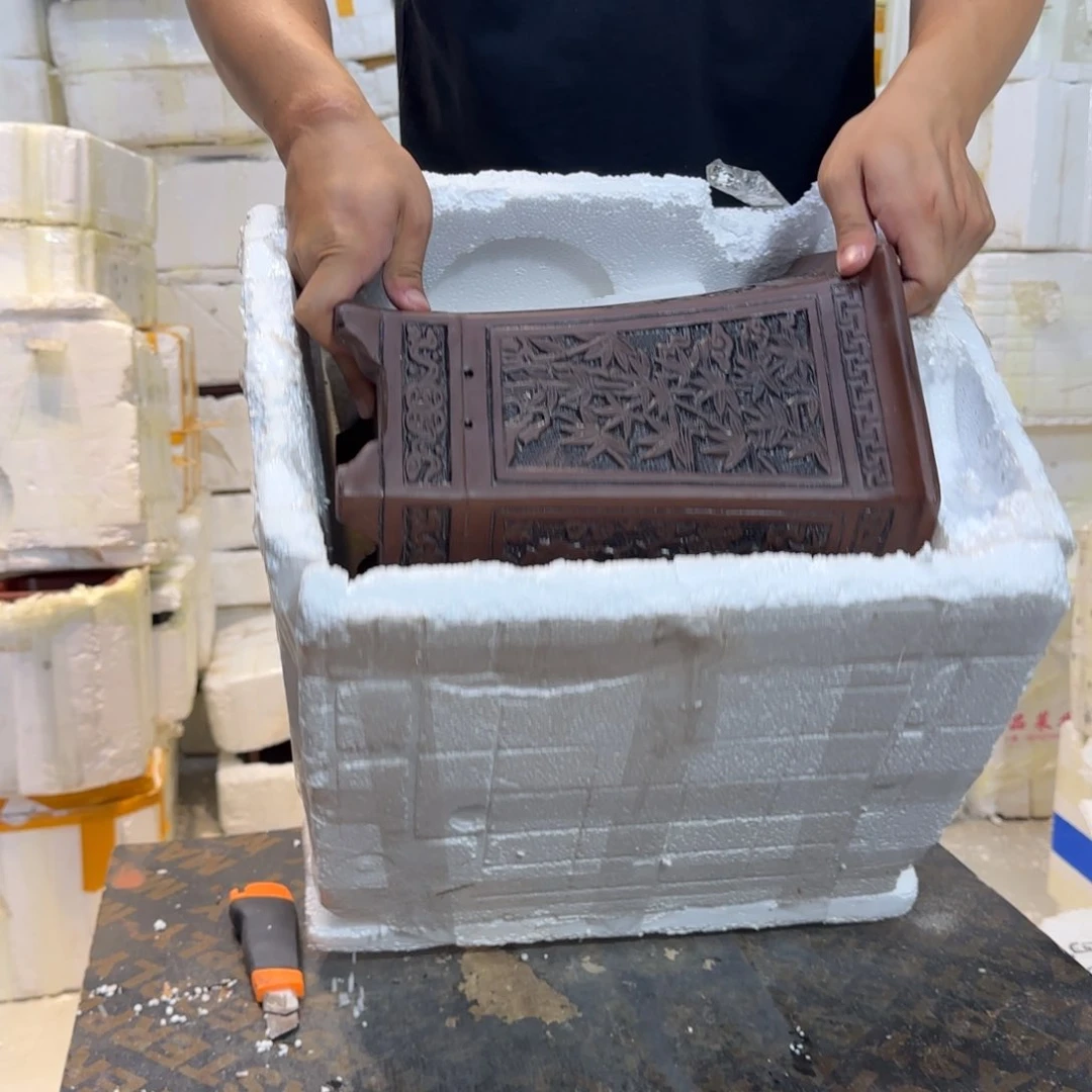 紫砂花盆口径24 21高度26