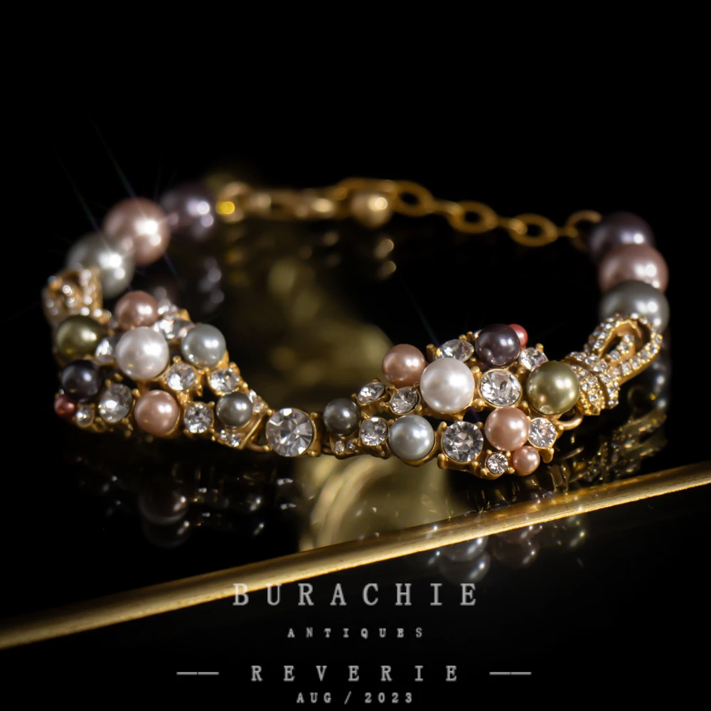 铜合金仿珍珠手链 【9682】周年珍藏英｜经典原标克拉款CrownFrett