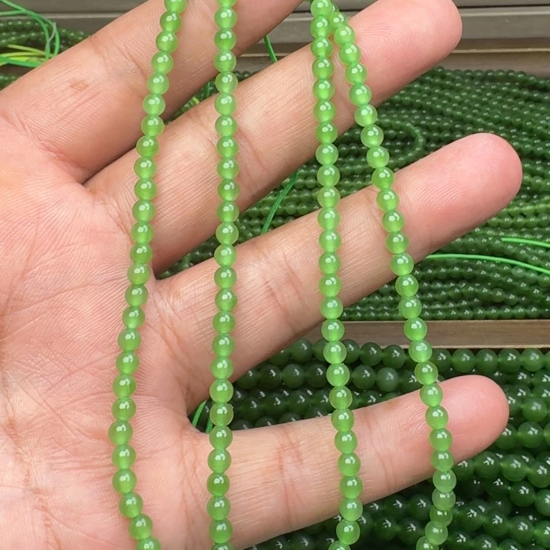 和田玉未镶嵌颈饰碧玉苹果绿卡4