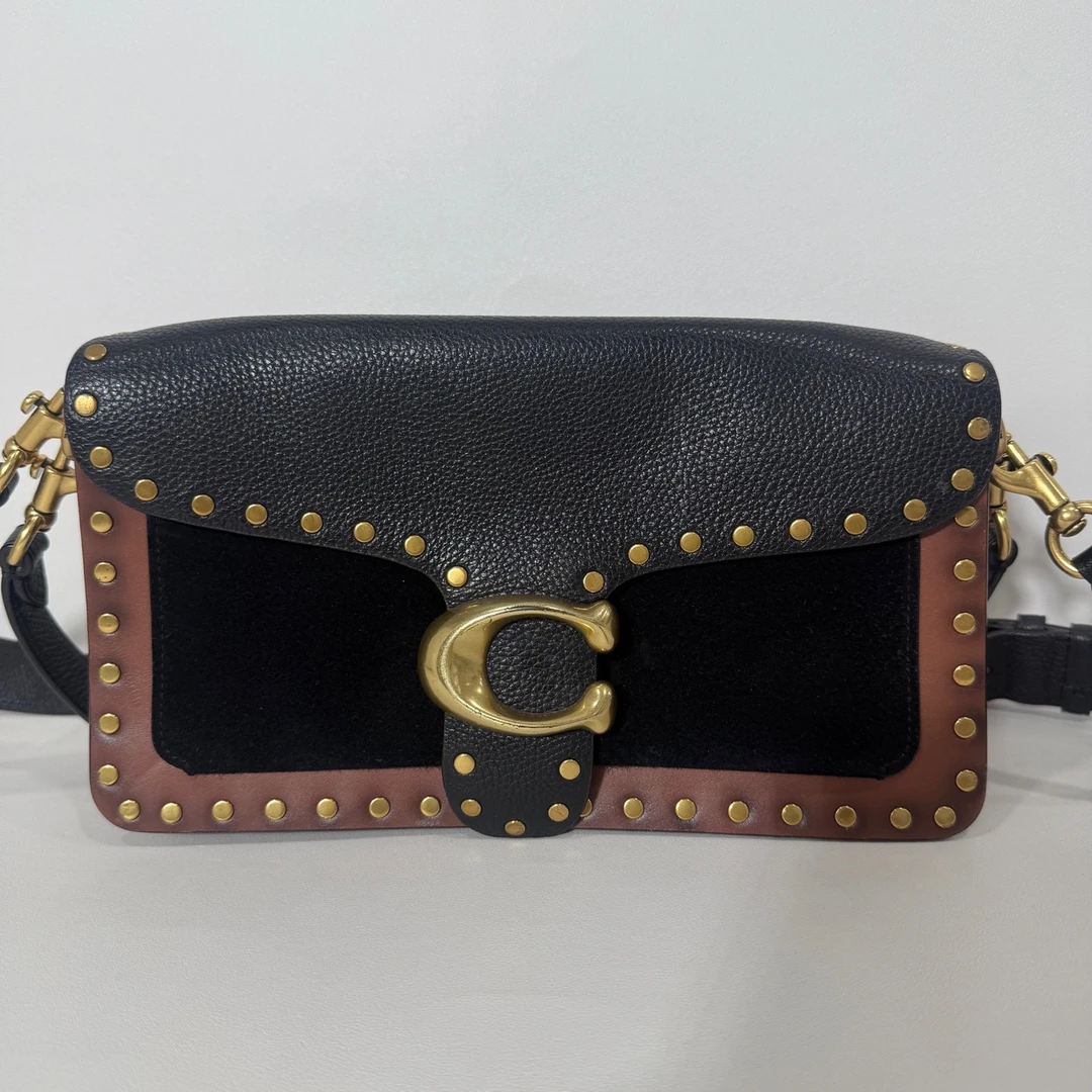 95新 COACH/蔻驰 捐金沉珠/单肩包
