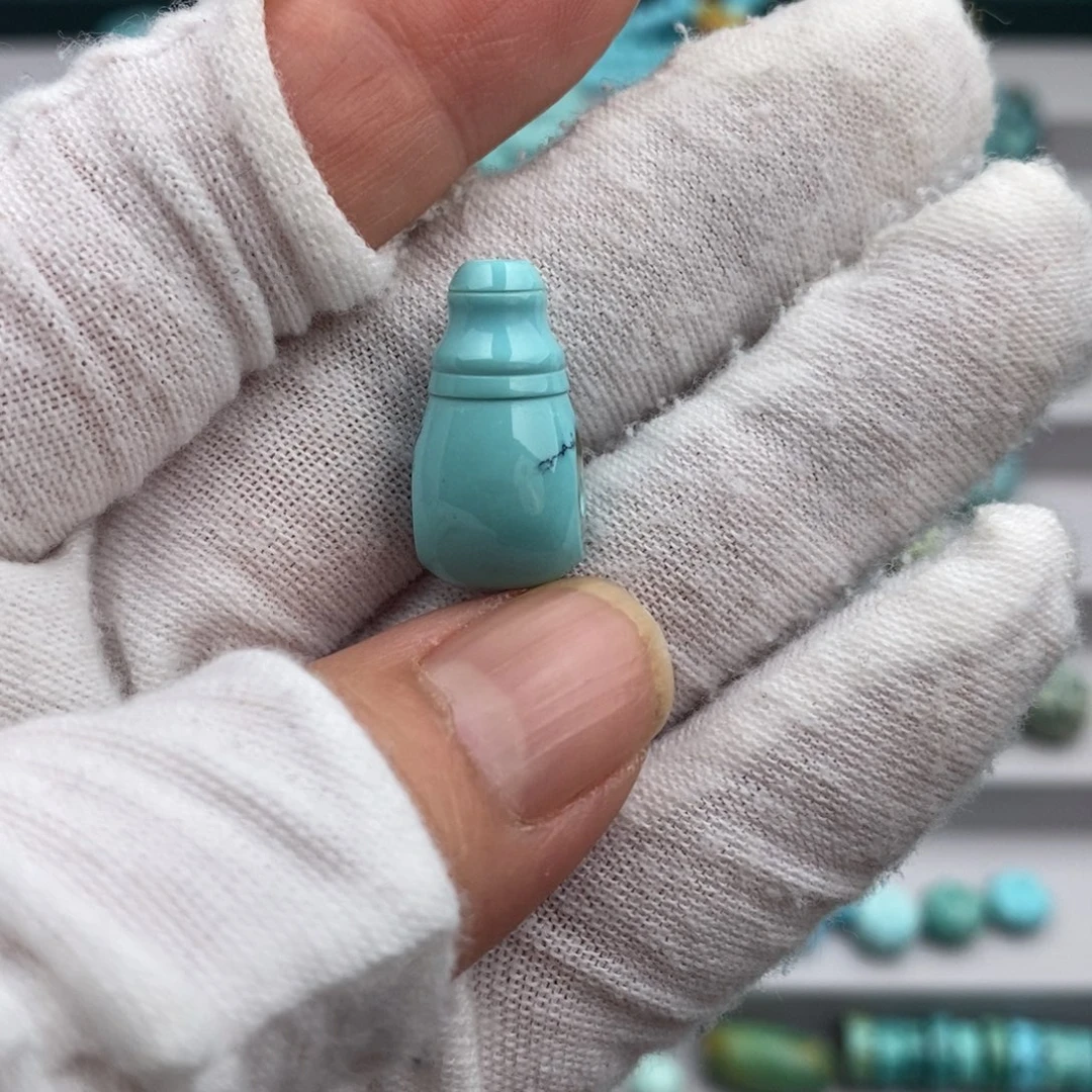 未镶嵌绿松石卡10高瓷三通