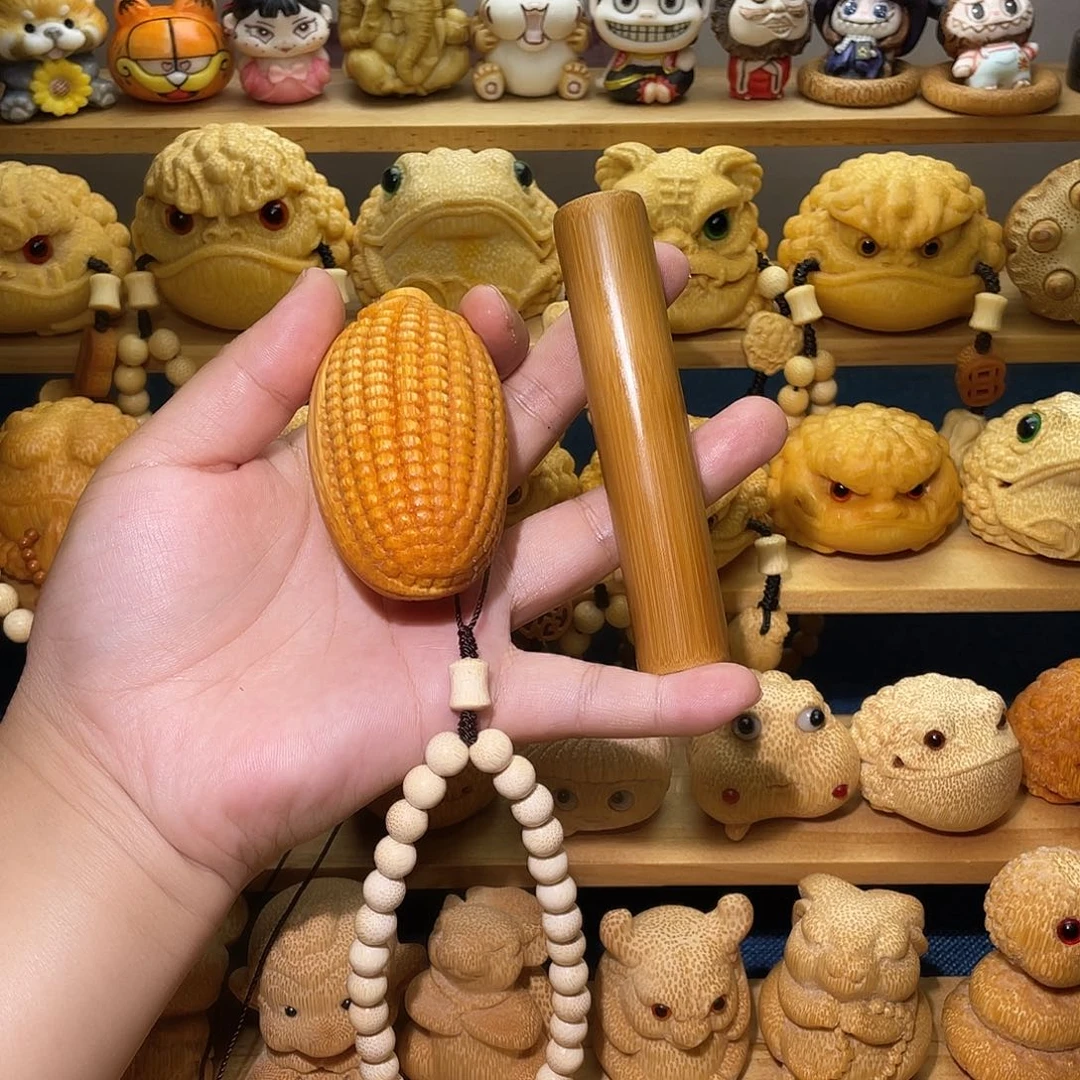 得***厚竹子家玉米配饰鹿角