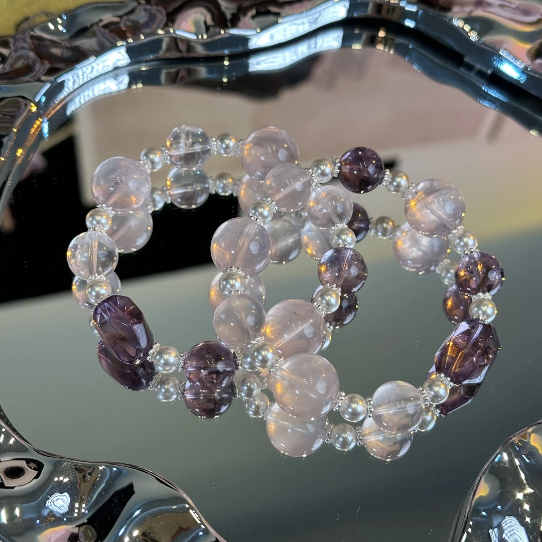 【094荔枝啵啵 】天然水晶原创小众设计