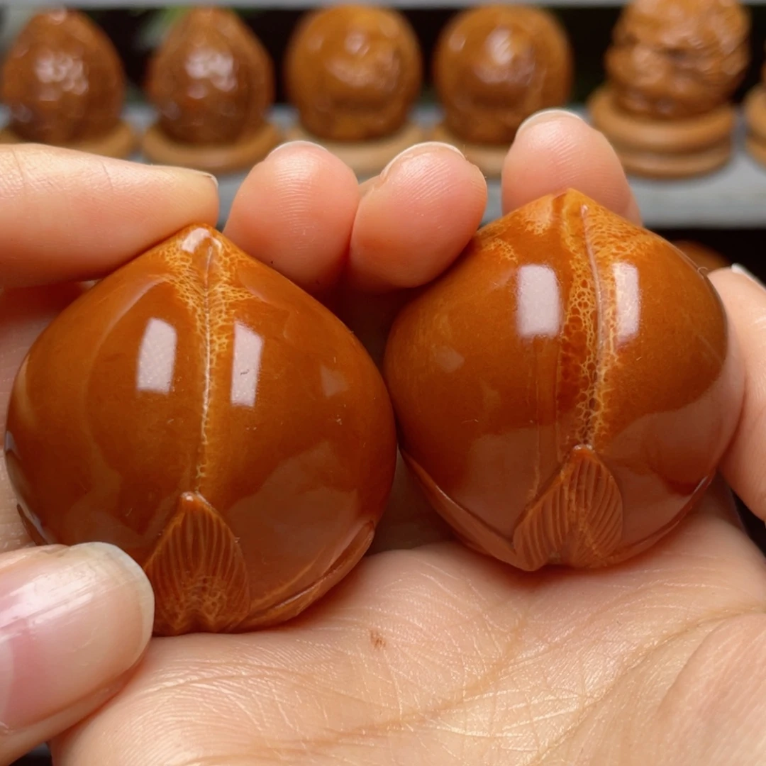 吊坠橄榄核寿桃3.8手球