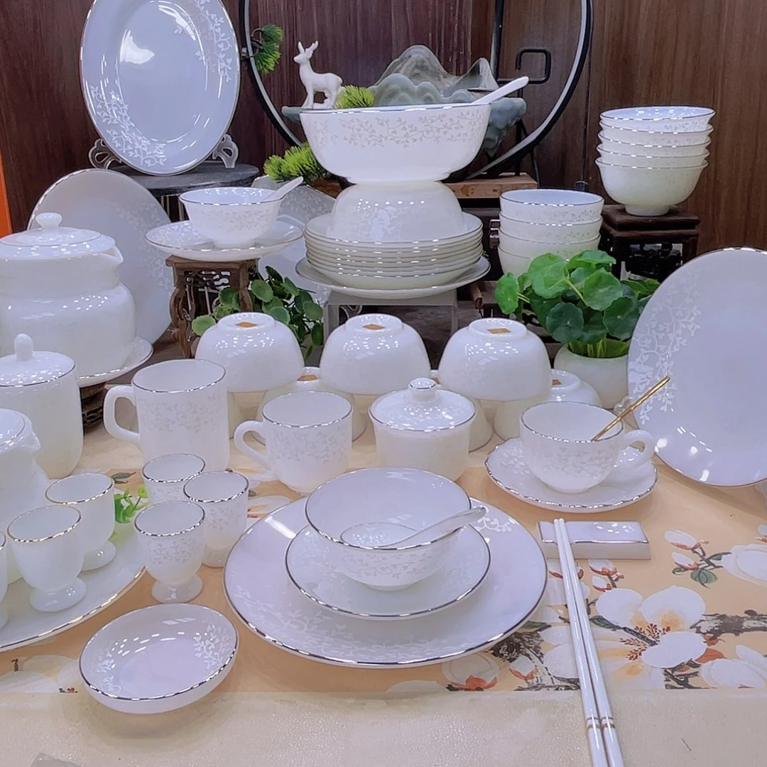 玉瓷景德镇暗香套装