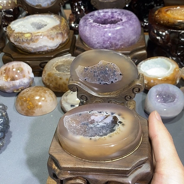紫晶摆件未镶嵌软糖啵啵美盆