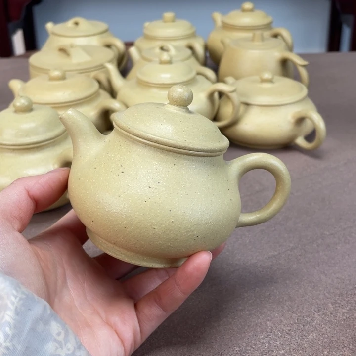 本山绿泥茶壶潘壶170毫升