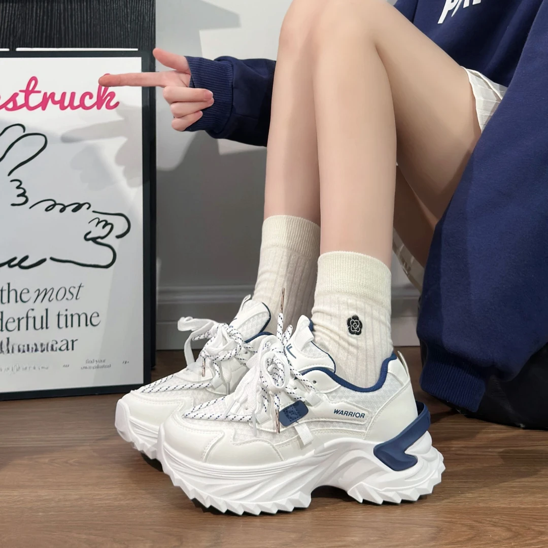 回力2025新款爆款厚底休闲鞋女夏百搭透气运动鞋增高老爹鞋学生潮