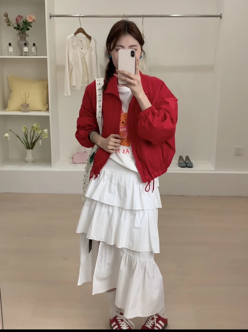 『李木木』春款上新~~抽绳休闲外套 5080