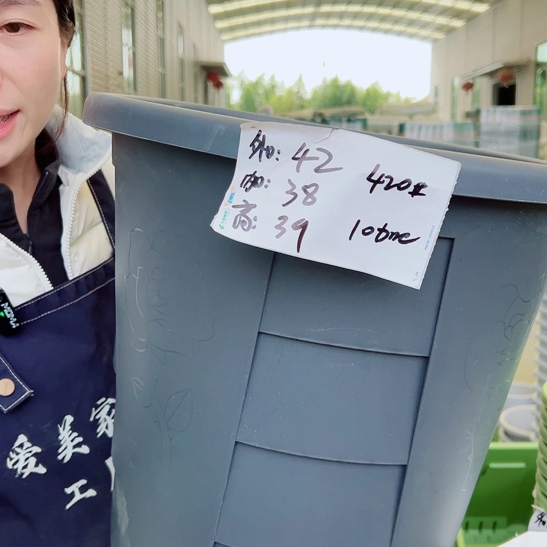 瑕疵玫瑰盆420#灰黑4个无托