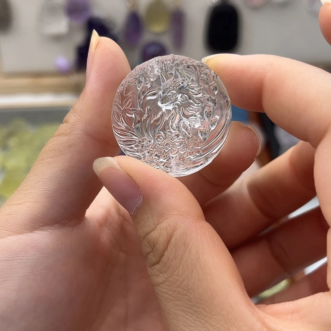 银S925镶嵌颈饰水晶白水花狐49