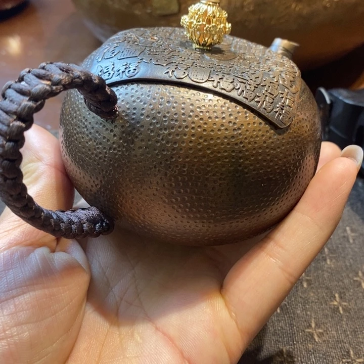 紫铜百富泡茶壶冲之雅器