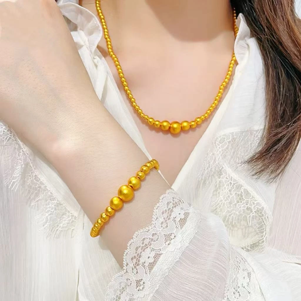 金红阁【徐总】复古经典圆球锁骨贵气珠链套装【SPJT16】