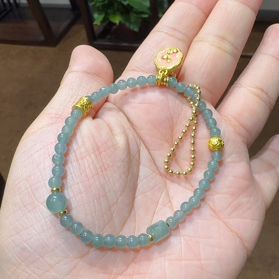 翡翠手链未镶嵌翡翠手链的制作工艺