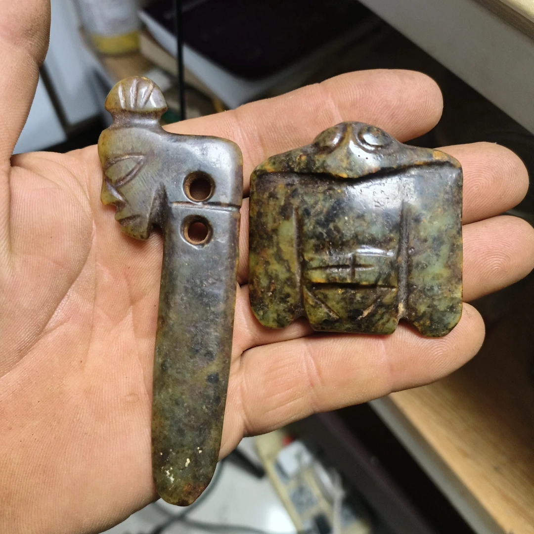 河磨奇石枭型组和件