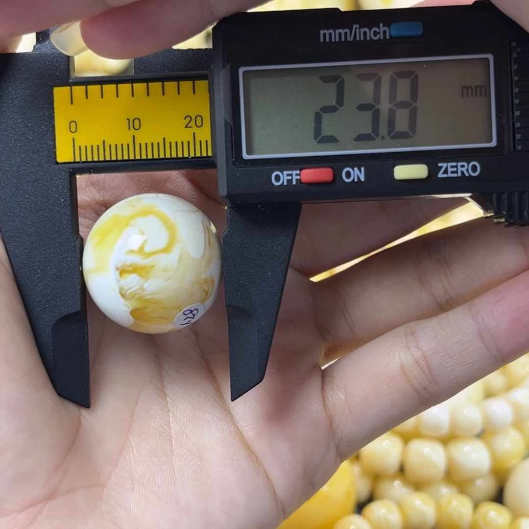 琥珀未镶嵌手串单珠圆珠