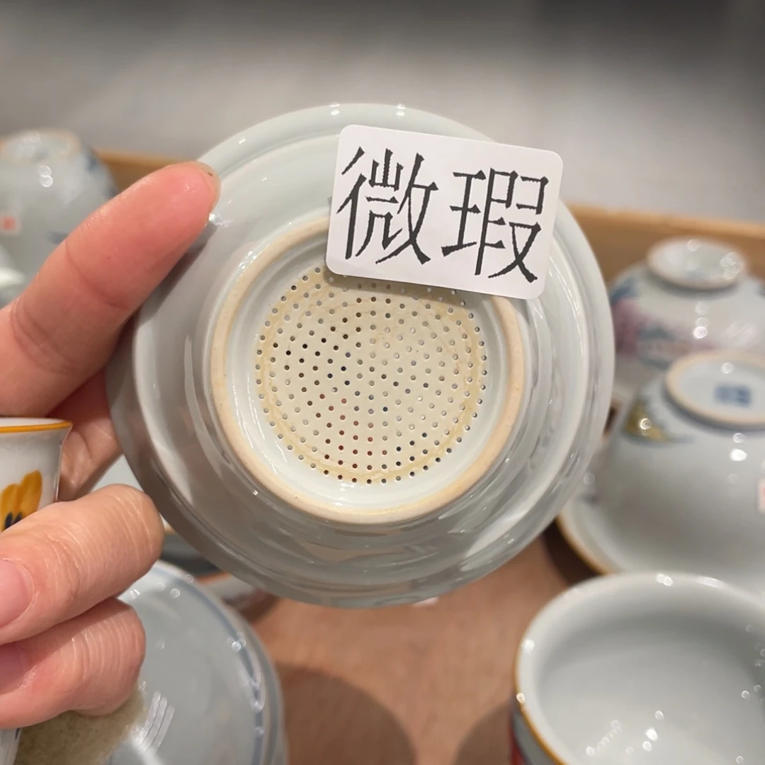 有瑕釉下彩纯手绘