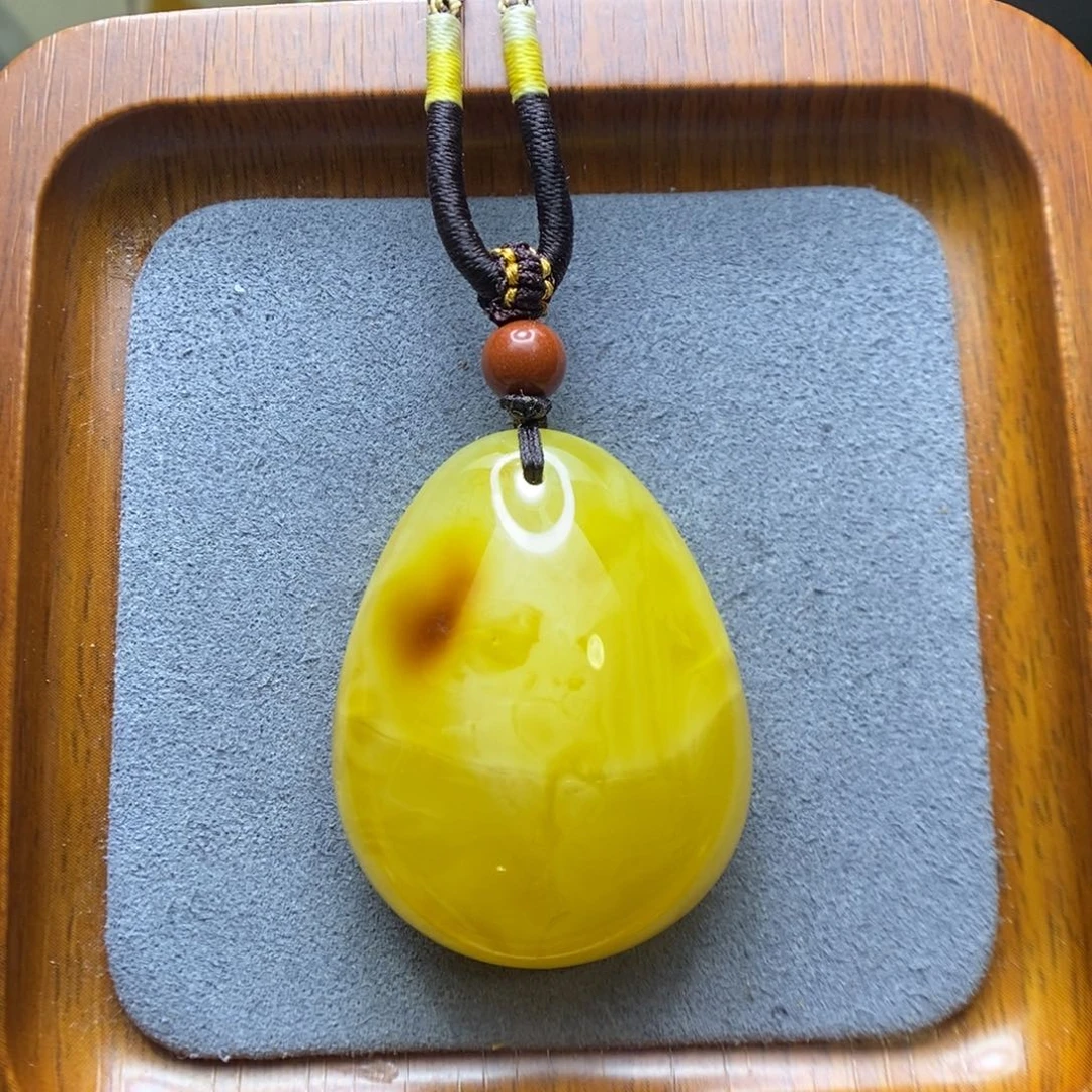 蜜蜡颈饰未镶嵌飞****袋郎