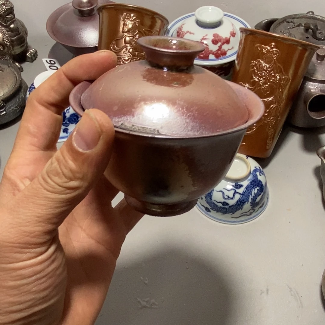 柴烧茶具陶瓷杯子