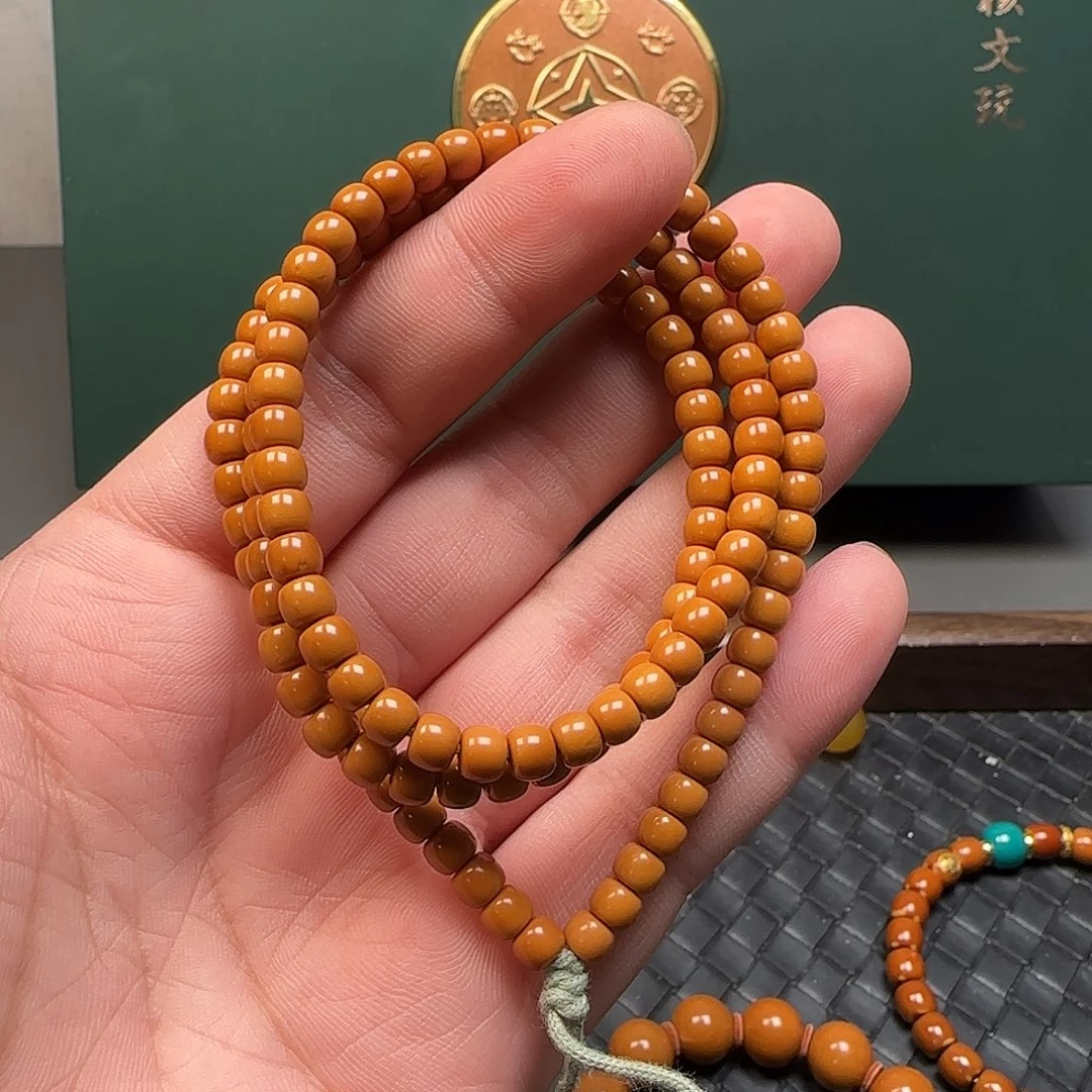 橄榄核吊坠5.4mm老挝核尖极限弧108