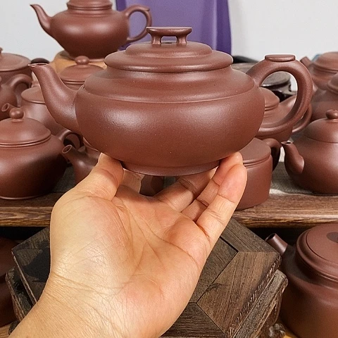 茶壶紫砂2****6宜兴紫砂壶原矿紫泥上新桥约360毫升