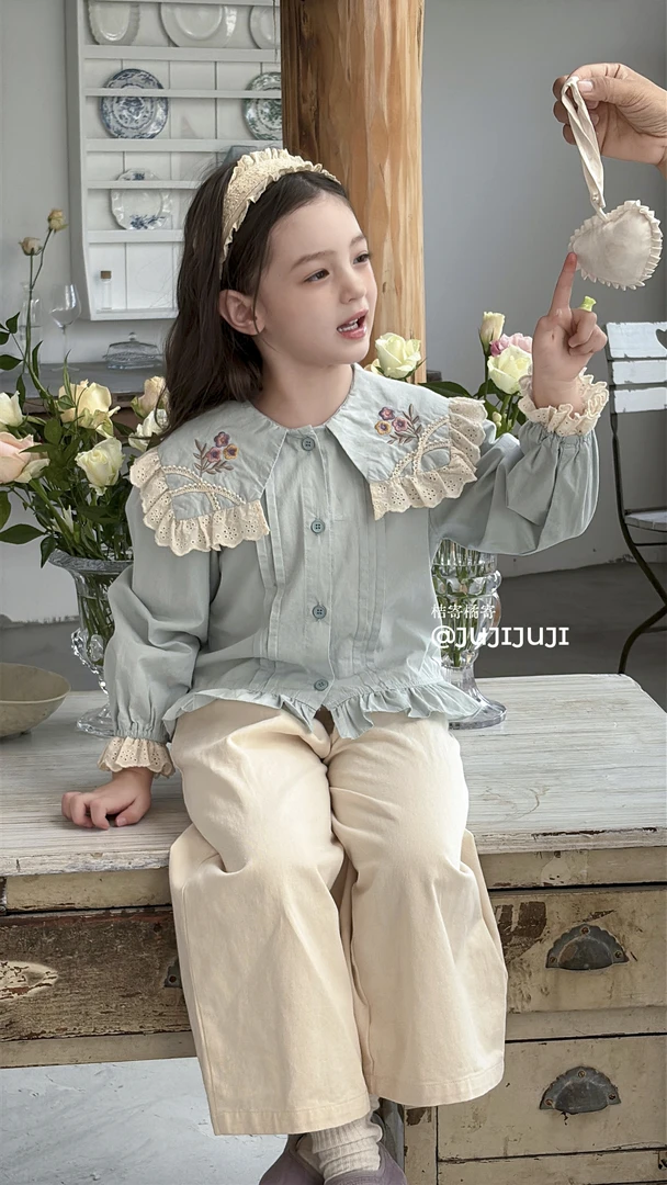 桔寄橘寄-秋款上新【法式假日】公主风休闲衬衫秋季时尚长袖A82012