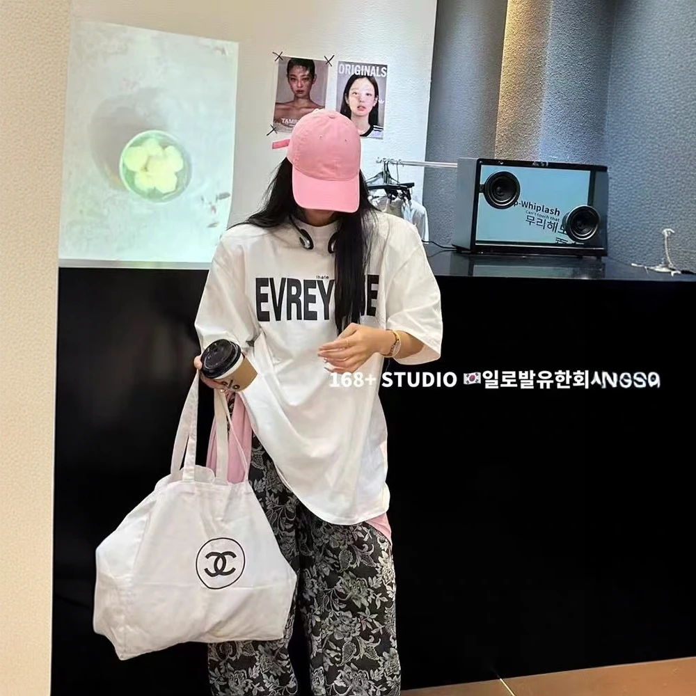 大萍子家 休闲百搭夏季宽松圆领T恤1257