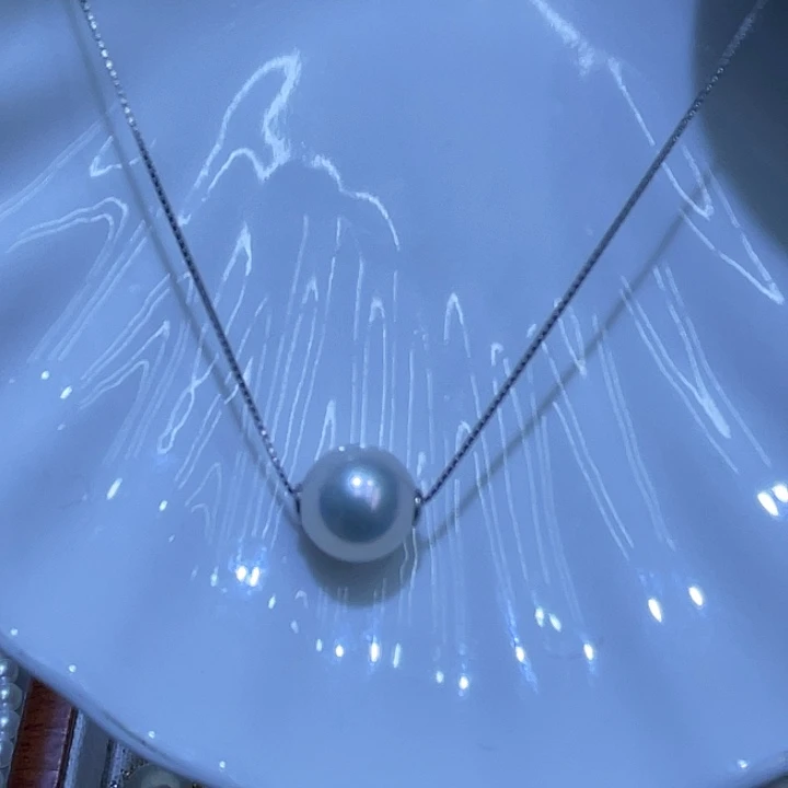 淡水珍珠颈饰银S925镶嵌