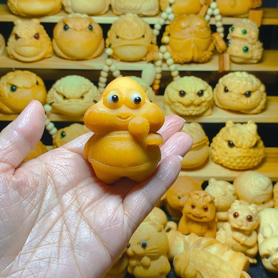 哦**咔竹雕手把件《派大星》