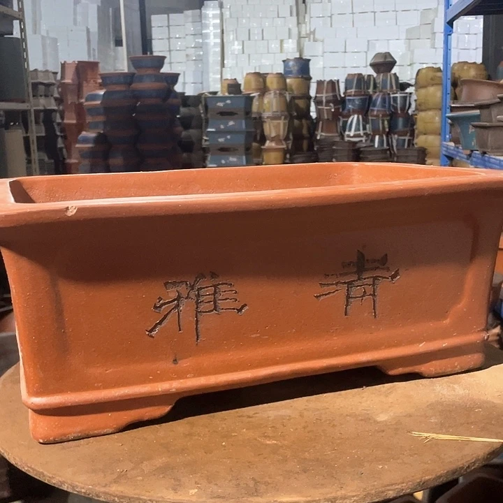 新品42红色马槽花盆
