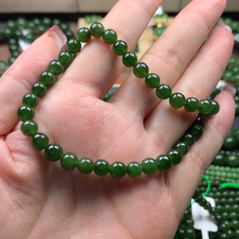 【闪购商品】和田玉（碧玉）手链未镶嵌票*6