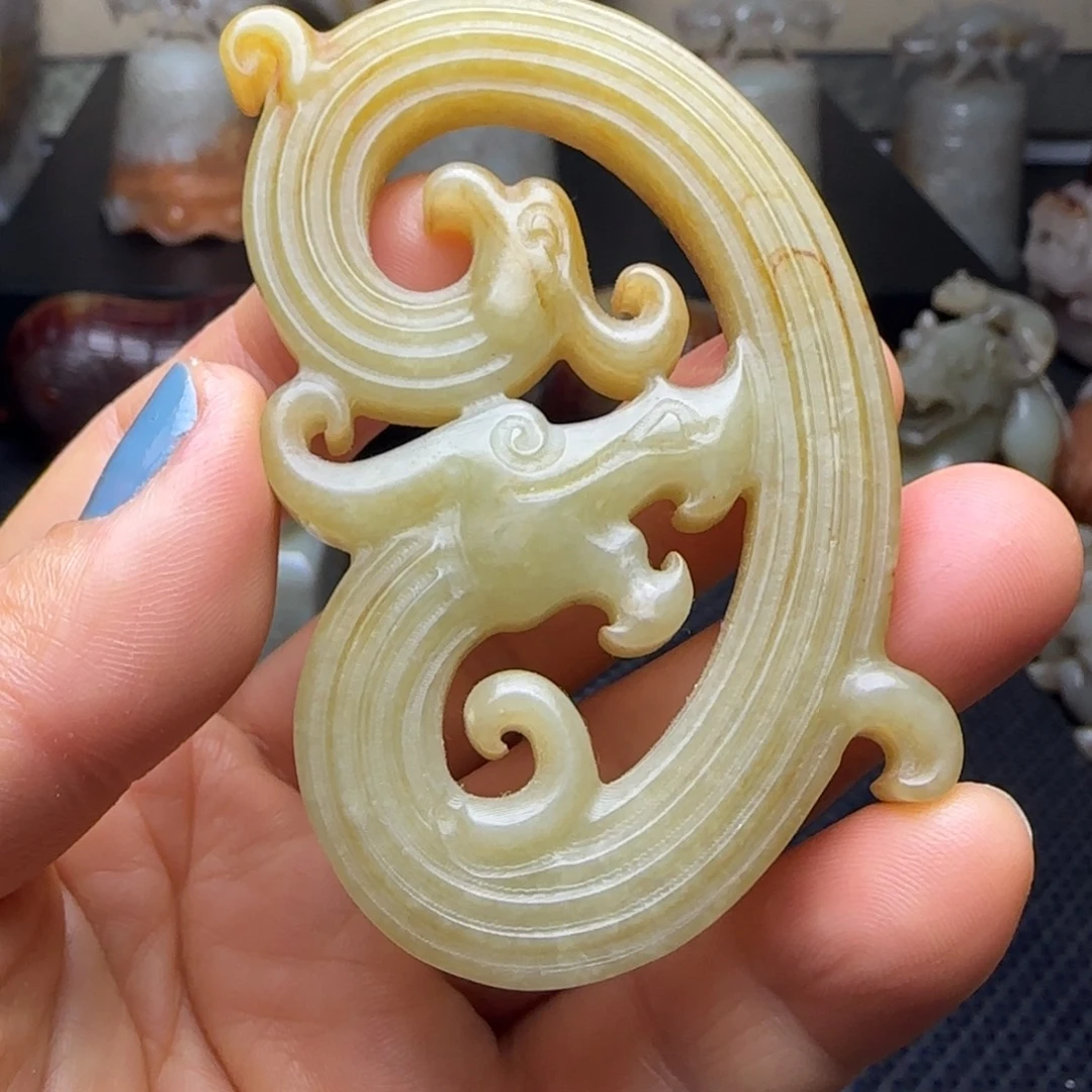 和田玉未镶嵌挂件