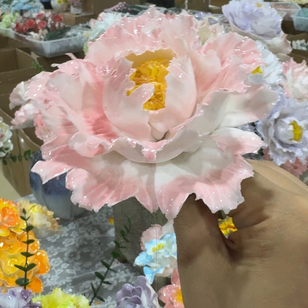 陶瓷花，20元发货，退款拉黑