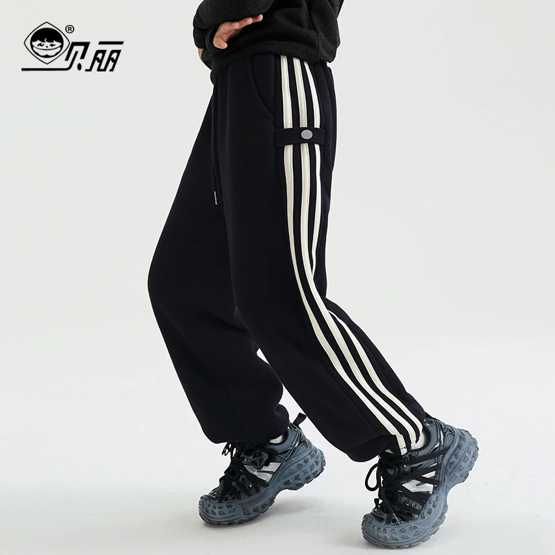 【火山发热裤】男童冬款裤子运动裤加绒冬季儿童新款卫裤韩版针织裤