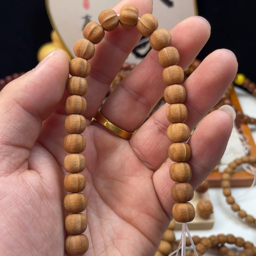 手串猴头核桃全品9+哑光鲨鱼（橘皮纹）