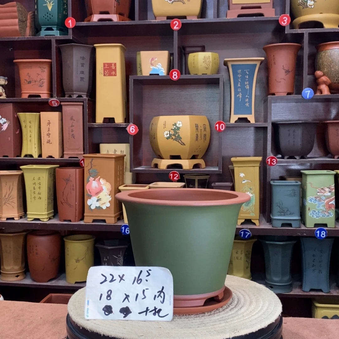 紫砂艺术紫砂花盆