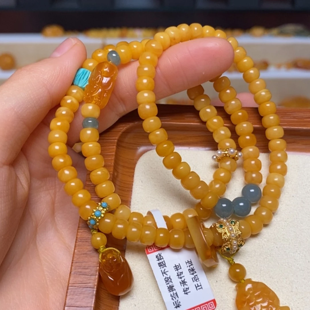 【闪购商品】未镶嵌蜜蜡手链手串