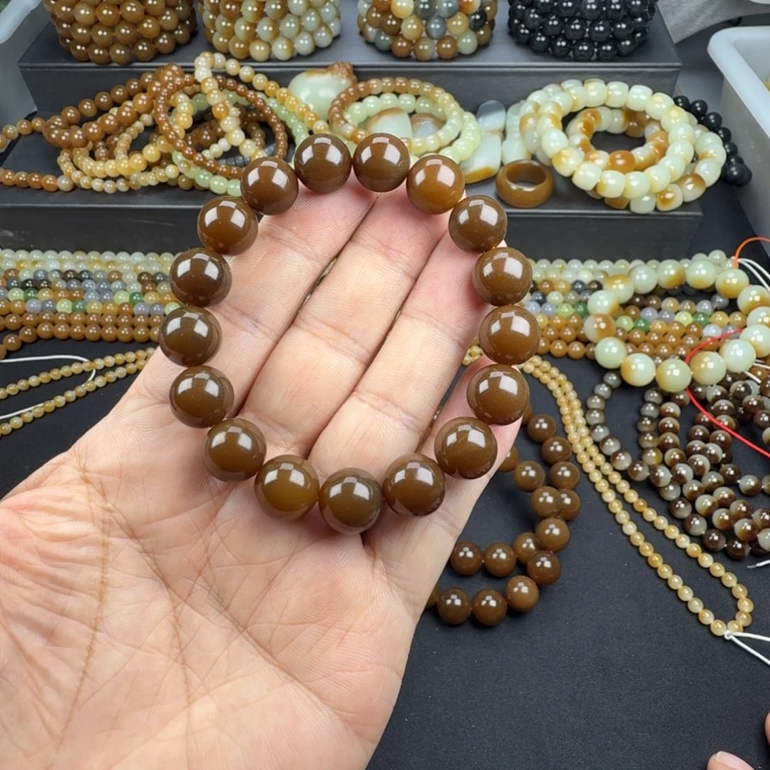 和田玉未镶嵌手链