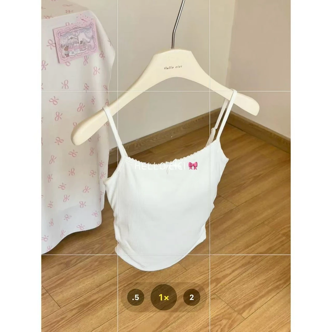 Hello cici·【按编码拍】秋冬甜美百搭带胸垫背心